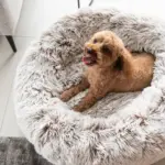 Curl Up Cloud Calming Dog Bed, Sable - Image 2