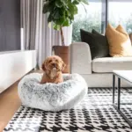 Curl Up Cloud Calming Dog Bed, Dove Grey - Image 3
