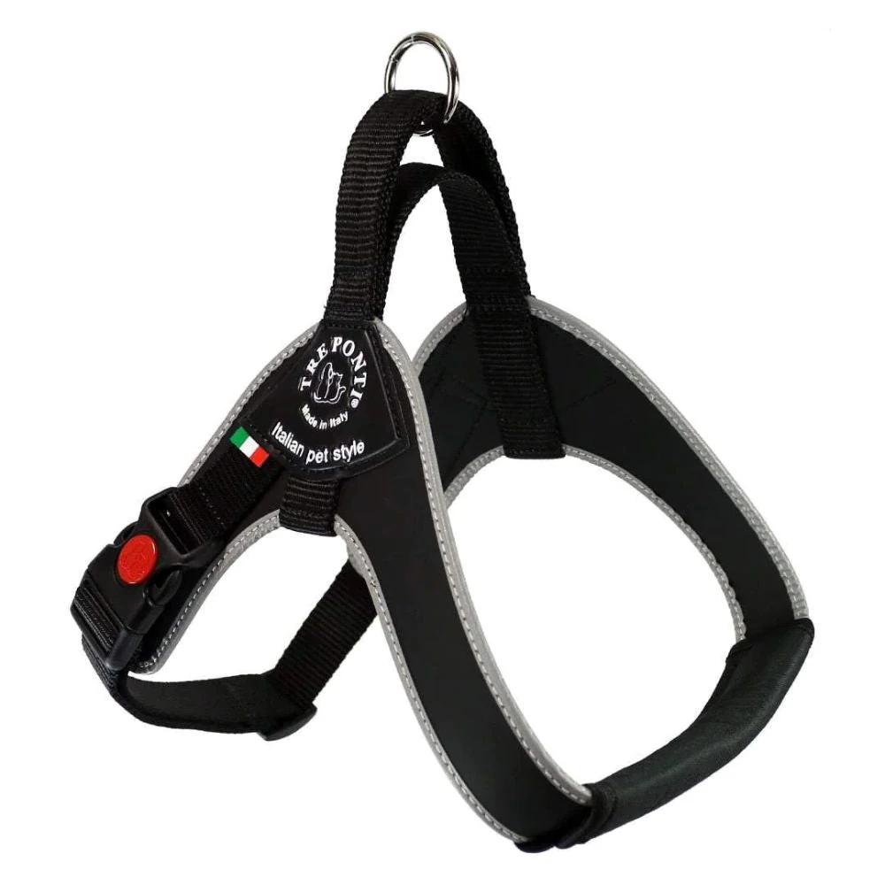 4_c0ad50fc-0b15-4b10-b0fb-cea74e01e7c1_2000x.webp Tre Ponti Brio Adjustable Step In Dog Harness, Black - Image 1