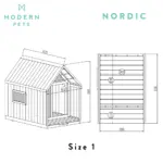Nordic Modern Dog House, Black - Image 9