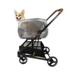 Ibiyaya NeoRider Multipurpose Detachable Pet Stroller, Silver Mist - Image 2