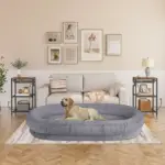 Comfort Plus Human Dog Bed, Light Grey - Image 5