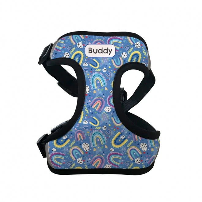 giant dog clothes rainbow harness