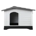 Outdoor Dual-Entry Dog House, Grey - Image 8