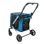 Ibiyaya BigBuddy Pet Stroller and Crate Combo, Crystal Teal - Image 3