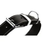 Hunter Aalborg Special Leather Dog Collar, Black - Image 3