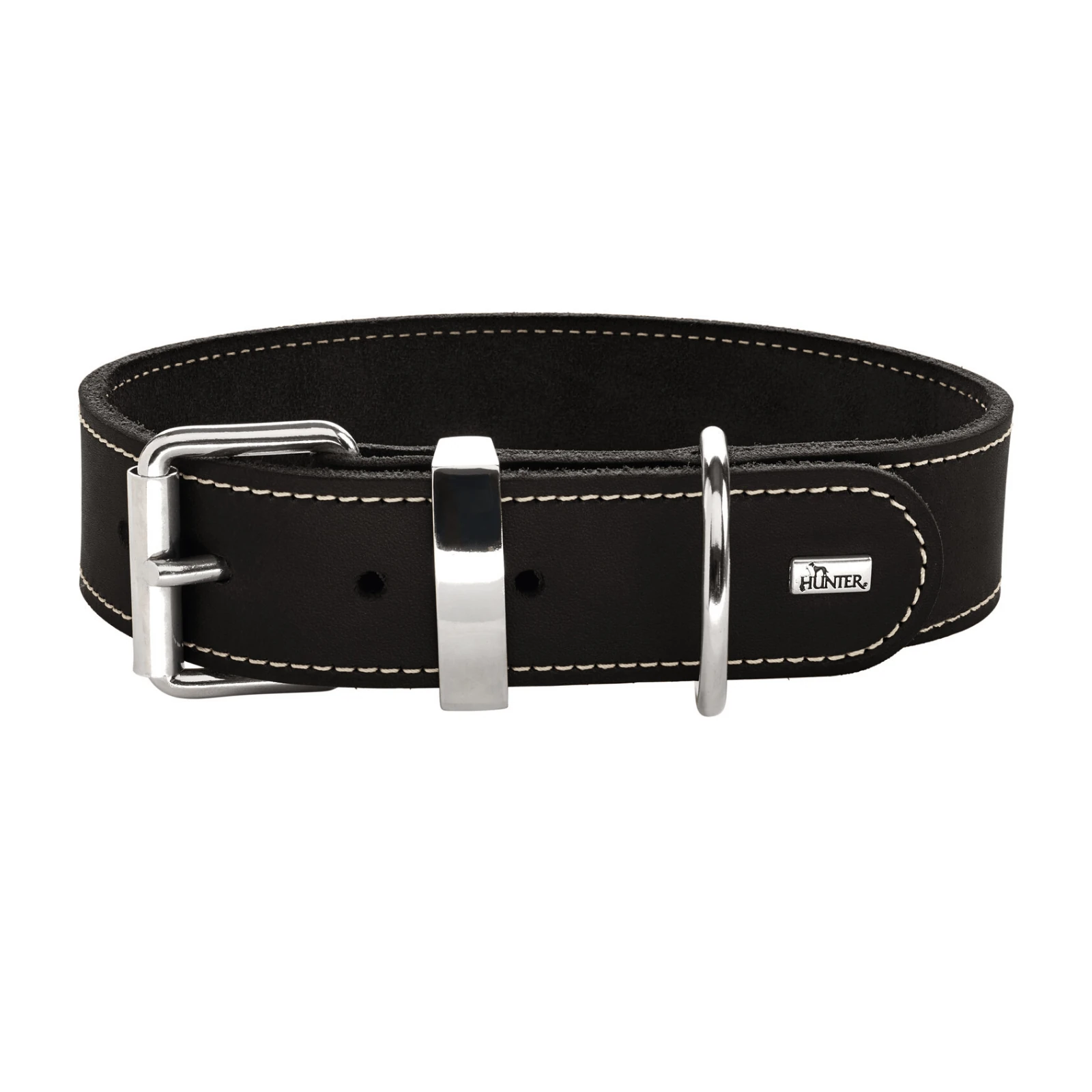 hunter-international-dog-collar-hunter-aalborg-special-leather-dog-collar-black-31855070380231_2000x.webp Hunter Aalborg Special Leather Dog Collar, Black - Image 1