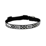 Personalised Dog Collar - Monochrome Cross - Image 4