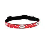 Personalised Dog Collar - Spots Red