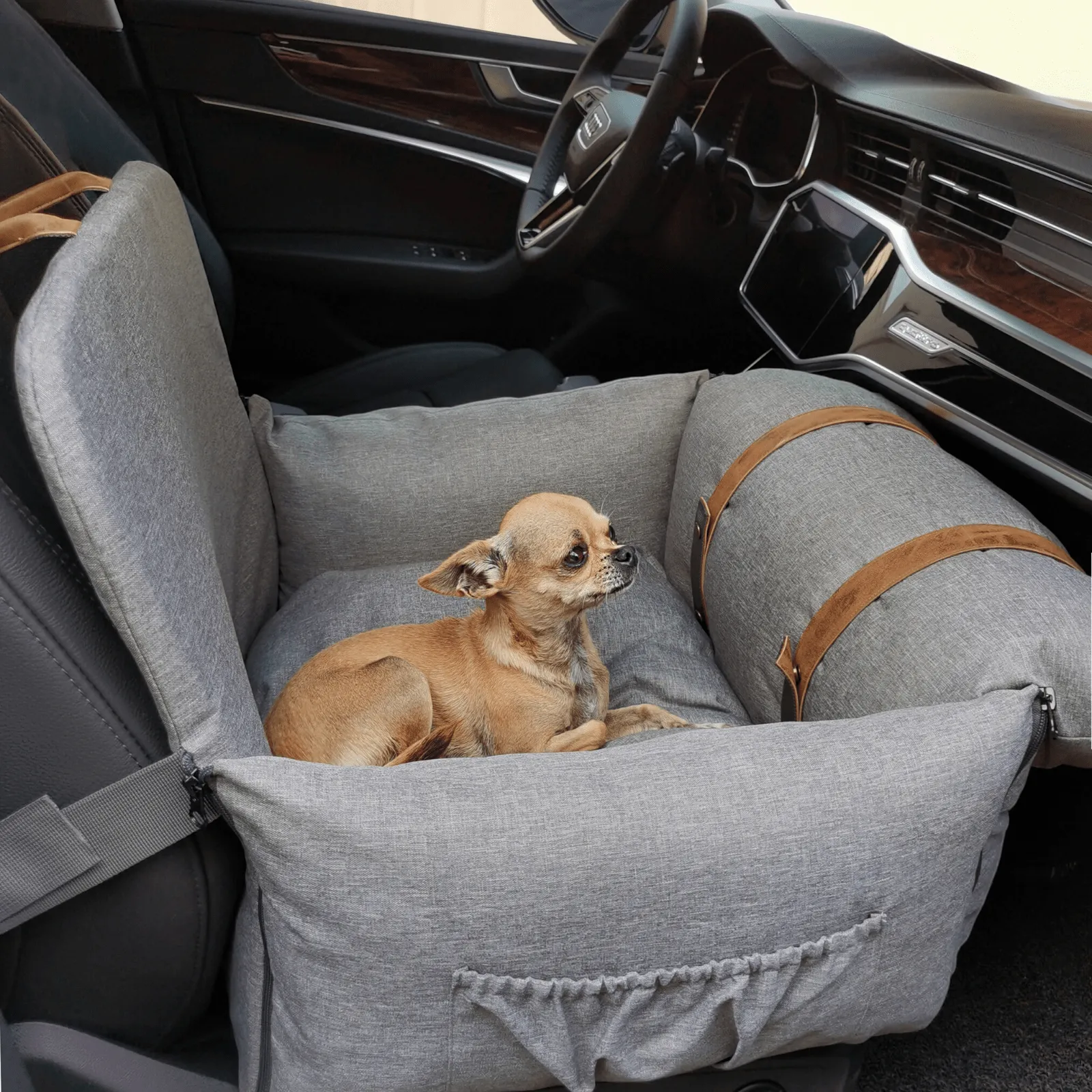 modern-pets-car-travel-premium-d Premium Dog Booster Seat | Small - Image 1