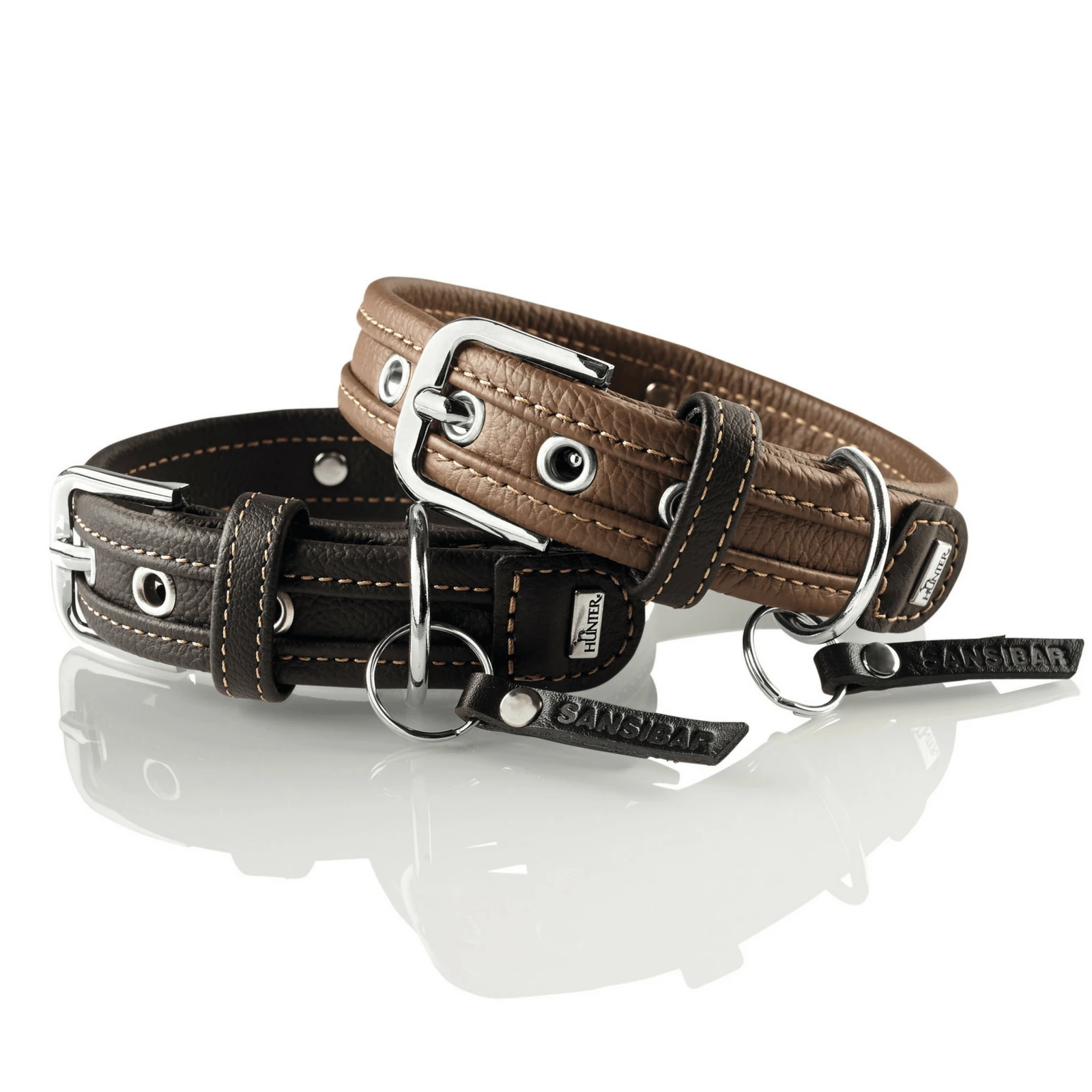 product_image_1761132336.webp Hunter Sansibar Special Edition Leather Dog Collar - Image 1