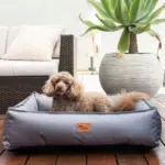 Ripstop Dog Lounger Bed, Steel Grey - Image 10