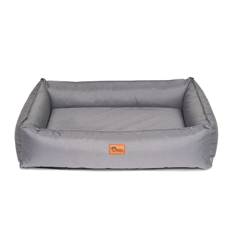 spgdlrort-main_2000x.webp Orthopedic Ripstop Dog Lounger Bed, Steel Grey - Image 1