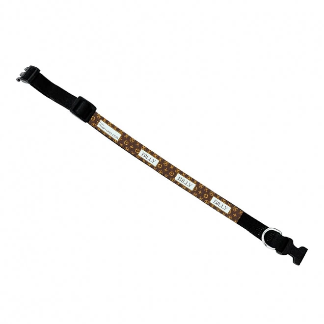 Close-up comparison showing laser engraving depth on stainless dog tags